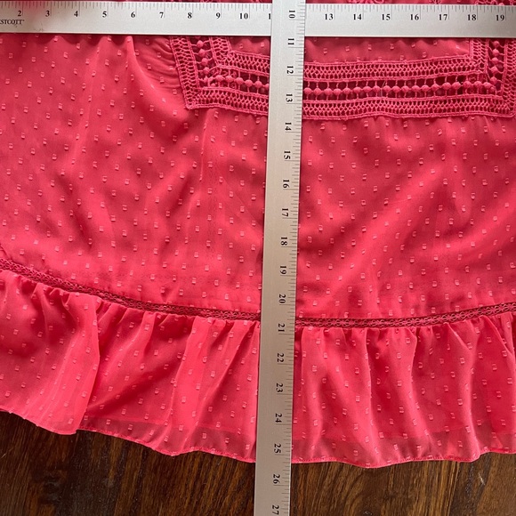 EUC - Nanette Lapore blouse in a gorgeous coral color. Lots of beautiful detail - Picture 6 of 6